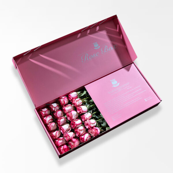 Romance - Pembe Kutuda 24 Adet Pembe Gül
